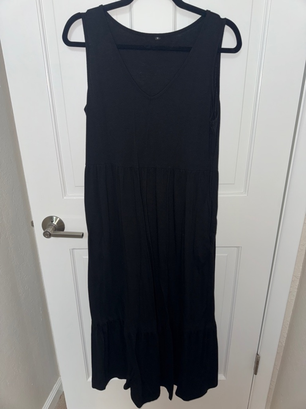 Sleeveless Tiered A-line Maxi Dress